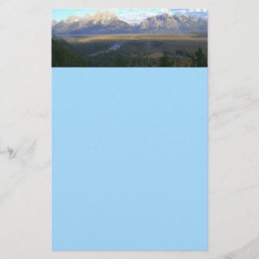 Jackson Hole Mountains (Grand Teton National Park) Briefpapier (Vorderseite)