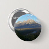Jackson Hole Mountains (Grand Teton National Park) Button (Vorne & Hinten)