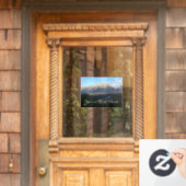 Jackson Hole Mountains (Grand Teton National Park) Fensteraufkleber (Haustür)