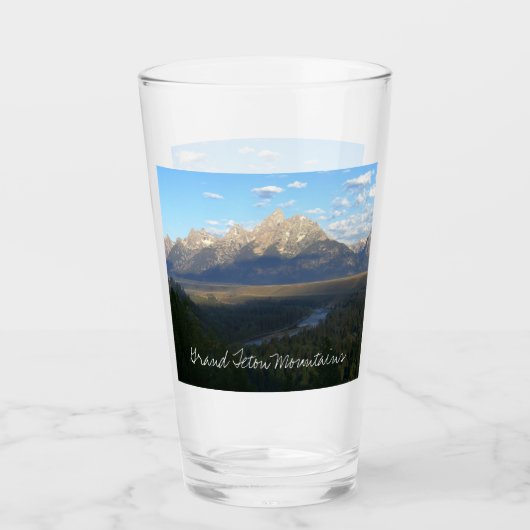 Jackson Hole Mountains (Grand Teton National Park) Glas (Vorderseite)