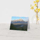 Jackson Hole Mountains (Grand Teton National Park) Karte (Gelbe Blume)