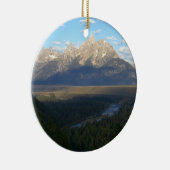 Jackson Hole Mountains (Grand Teton National Park) Keramik Ornament (Rechts)