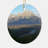 Jackson Hole Mountains (Grand Teton National Park) Keramik Ornament (Links)