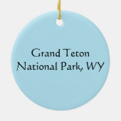 Jackson Hole Mountains (Grand Teton National Park) Keramikornament (Hinten)