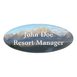 Jackson Hole Mountains (Grand Teton National Park) Namenschild