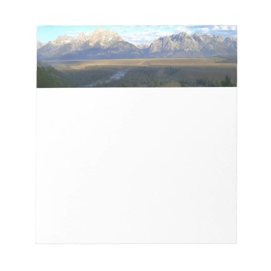 Jackson Hole Mountains (Grand Teton National Park) Notizblock (Vorderseite)