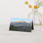 Jackson Hole Mountains (Grand Teton National Park) Platzkarte (Rückseite)
