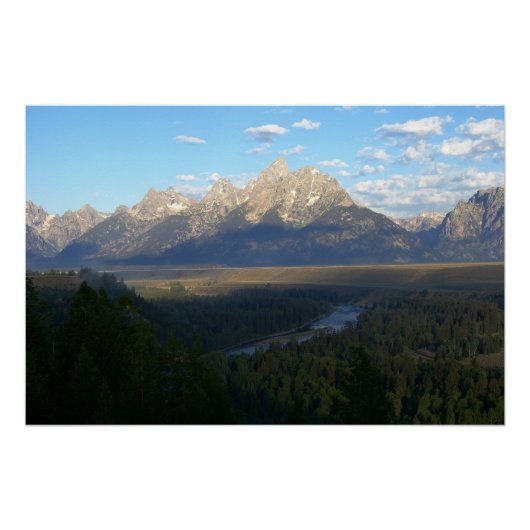 Jackson Hole Mountains (Grand Teton National Park) Poster (Vorderseite)