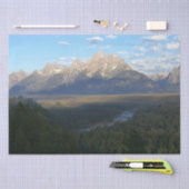 Jackson Hole Mountains (Grand Teton National Park) Seidenpapier (Handwerk)