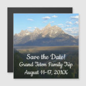 Jackson Hole Mountains Grand Teton Save the Date Magnetkarte (Vorne/Hinten)