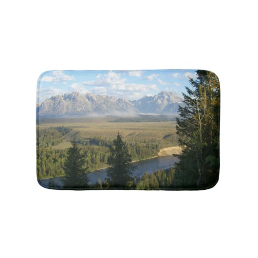 Jackson Hole Mountains und Fluss Badematte (Vorderseite)