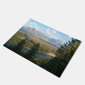 Jackson Hole Mountains und Fluss Fußmatte (Schrägansicht)