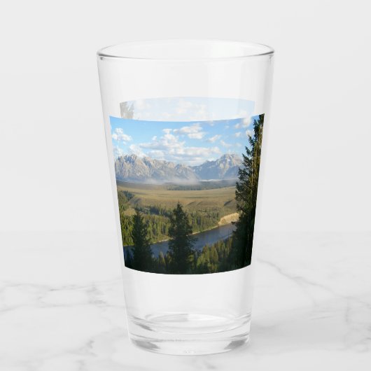 Jackson Hole Mountains und Fluss Glas (Rückseite)