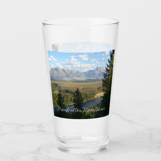 Jackson Hole Mountains und Fluss Glas (Vorderseite)