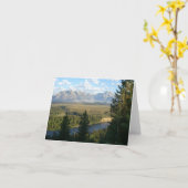 Jackson Hole Mountains und Fluss Karte (Gelbe Blume)