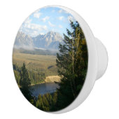 Jackson Hole Mountains und Fluss Keramikknauf (Rechts)