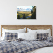 Jackson Hole Mountains und Fluss Leinwanddruck (Insitu (Schlafzimmer))