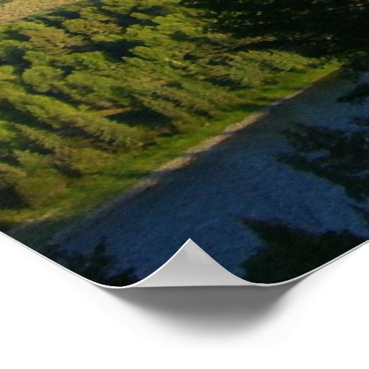 Jackson Hole Mountains und Fluss Poster (Ecke)