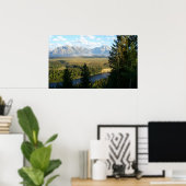 Jackson Hole Mountains und Fluss Poster (Heimbüro)