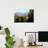 Jackson Hole Mountains und Fluss Poster (Heimbüro)