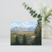 Jackson Hole Mountains und Fluss Postkarte (Stehend Vorderseite)