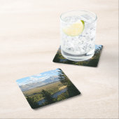 Jackson Hole Mountains und Fluss Rechteckiger Pappuntersetzer (Vor Ort)