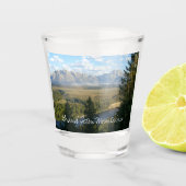 Jackson Hole Mountains und Fluss Schnapsglas (Vorderseite)