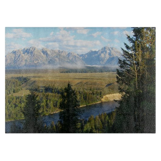 Jackson Hole Mountains und Fluss Schneidebrett (Vorderseite)