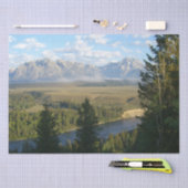Jackson Hole Mountains und Fluss Seidenpapier (Handwerk)