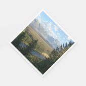 Jackson Hole Mountains und Fluss Serviette (Ecke)