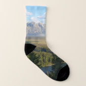 Jackson Hole Mountains und Fluss Socken (Rechts - Außen)