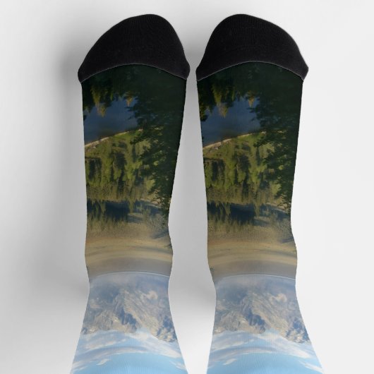 Jackson Hole Mountains und Fluss Socken (Oben)