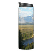 Jackson Hole Mountains und Fluss Thermosbecher (Nach rechts gedreht)
