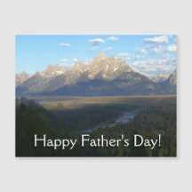 Jackson Hole Mountains Vatertag Card