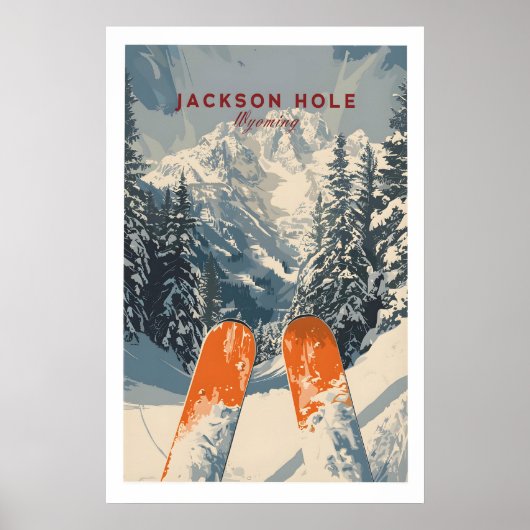 Jackson Hole Reiseplakat - Wyoming 1 Poster (Vorne)