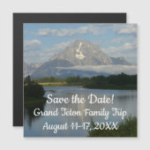 Jackson Hole River bei Grand Teton Save the Date Magnetkarte (Vorne/Hinten)