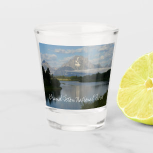 Jackson Hole River im Grand Teton National Park Schnapsglas