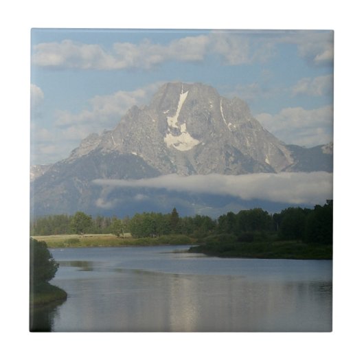 Jackson Hole River im Grand Teton Nationalpark Fliese (Vorderseite)