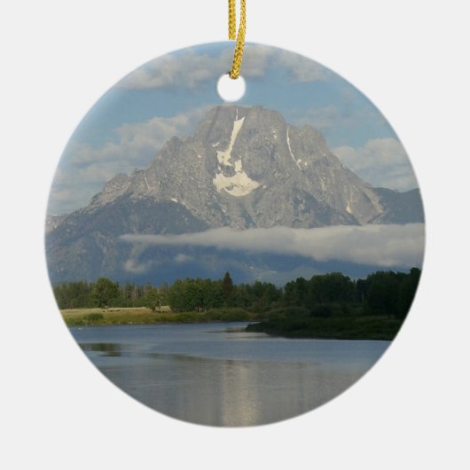 Jackson Hole River im Grand Teton Nationalpark Keramikornament (Vorne)