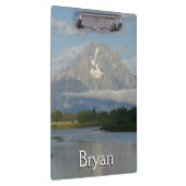 Jackson Hole River im Grand Teton Nationalpark Klemmbrett (Rechts)