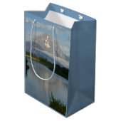 Jackson Hole River im Grand Teton Nationalpark Mittlere Geschenktüte (Rückseite Schrägansicht)