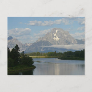 Jackson Hole River im Grand Teton Nationalpark Postkarte