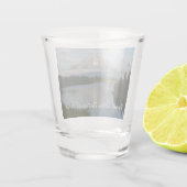 Jackson Hole River im Grand Teton Nationalpark Schnapsglas (Rückseite)