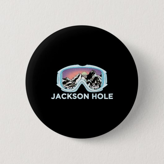 Jackson Hole Ski Design Jackson Hole Button (Vorderseite)