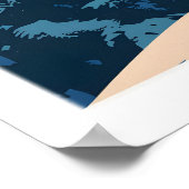 Jackson Hole Ski Poster - Wyoming 1 (Ecke)