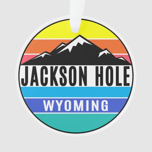 Jackson Hole Skifahren Ornament (Vorderseite)