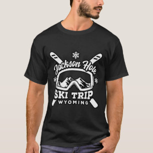 Jackson Hole Skitrip Wyoming Urlaubsgruppe Schnee T-Shirt
