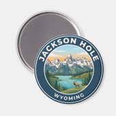 Jackson Hole USA Magnet (Vorderseite/Rückseite)