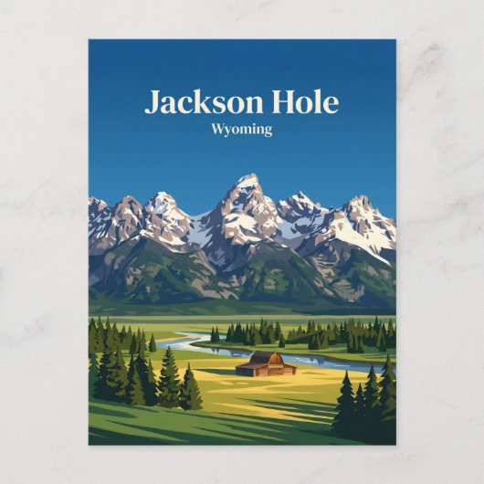 Jackson Hole USA Postkarte (Vorderseite)