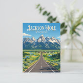 Jackson Hole USA Postkarte (Stehend Vorderseite)